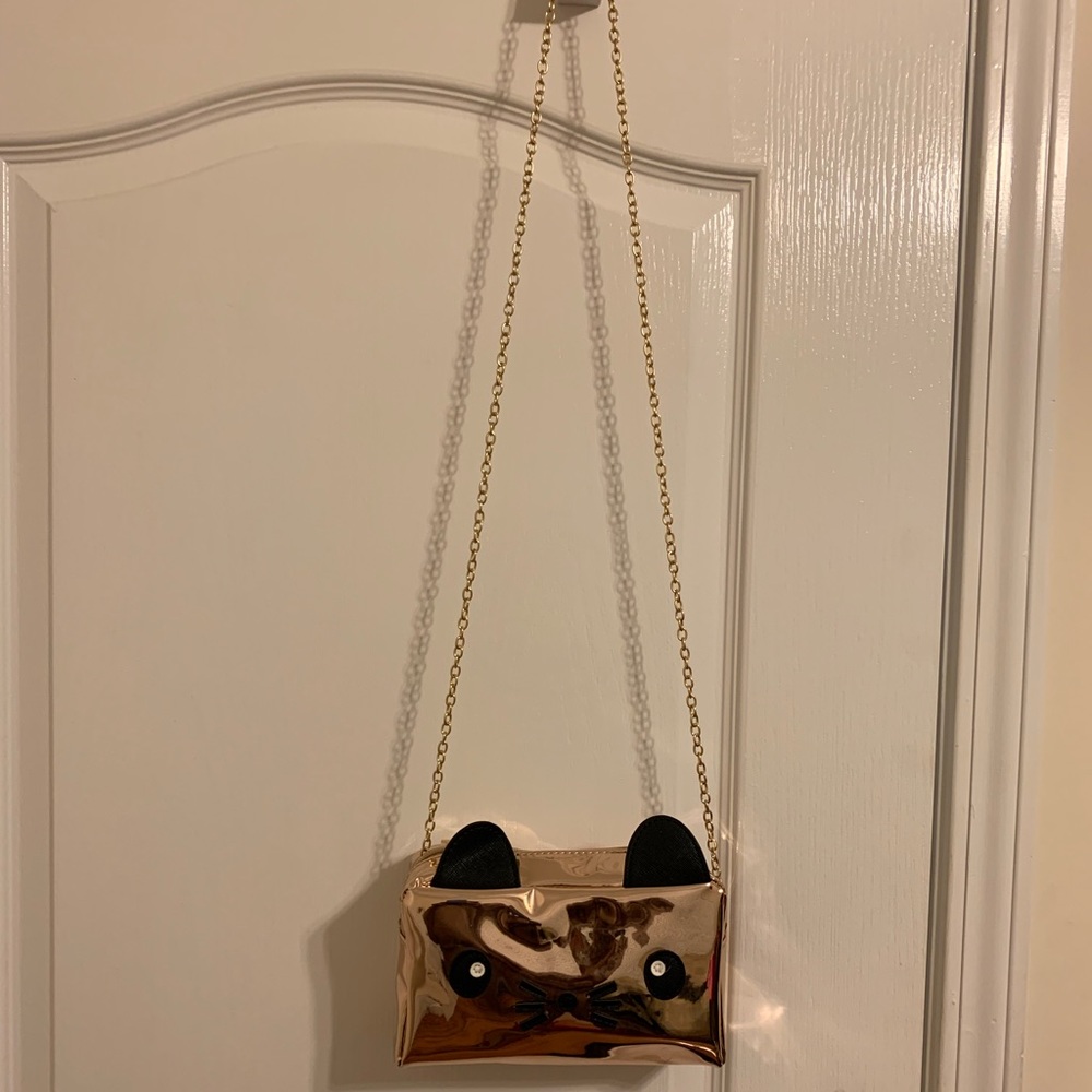 METAL KITTY CROSSBODY PURSE - Picture 3 of 4